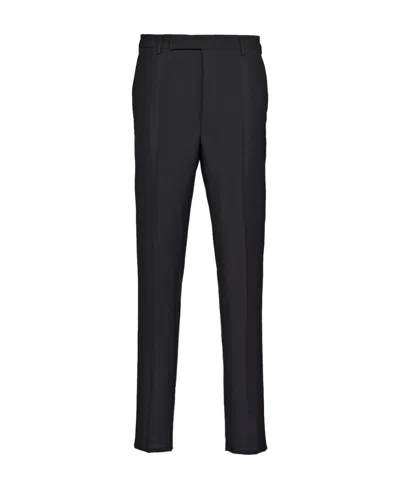 PRADA PRADA STRIPE-DETAILED TAILORED TROUSERS