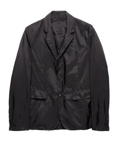 PRADA PRADA RE-NYLON SINGLE-BREASTED TAILORED BLAZER