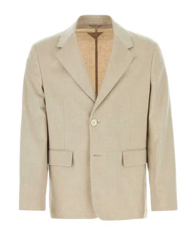 PRADA PRADA SINGLE BREASTED SLEEVED BLAZER