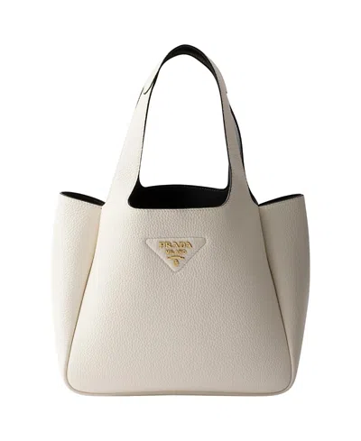 PRADA SMALL LEATHER TOTE BAG