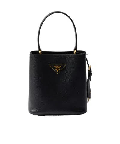 PRADA PRADA TRIANGLE-LOGO BUCKET BAG