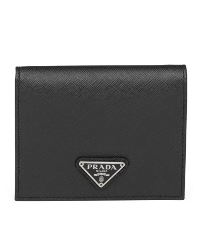 PRADA PRADA SMALL SAFFIANO LEATHER BIFOLD WALLET