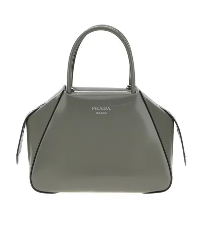 PRADA SMALL SUPERNOVA LEATHER TOTE BAG