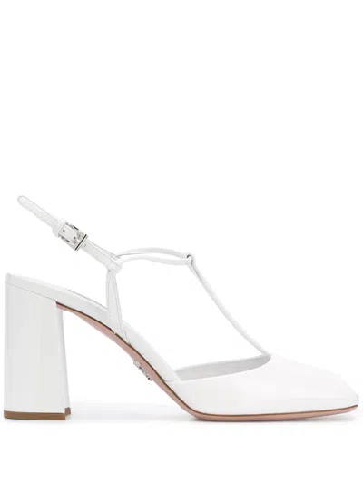 PRADA SQUARE-TOE T-BAR PUMPS