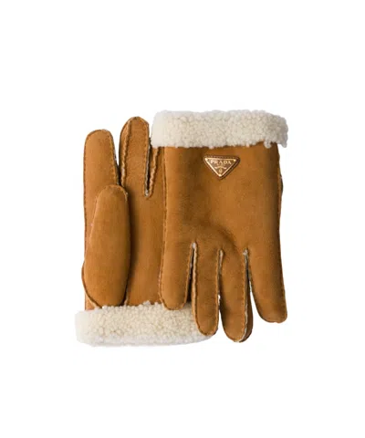 PRADA SUEDE SHEEPSKIN GLOVES