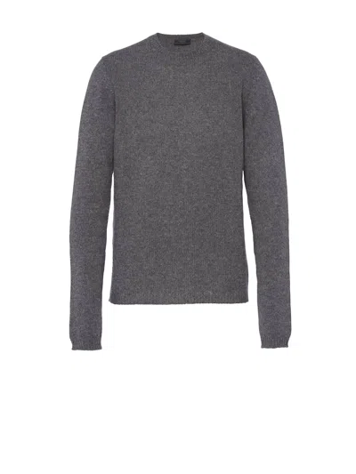 PRADA PRADA SWEATERS GREY