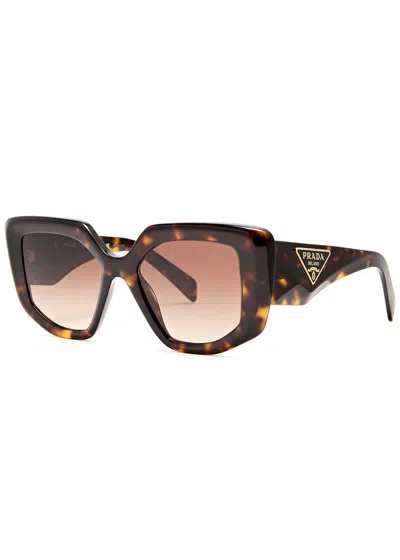 PRADA PRADA SYMBOLE SQUARE-FRAME SUNGLASSES