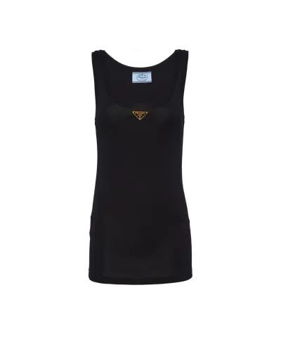PRADA TANKTOP AUS JERSEY-RIPPSTRICK