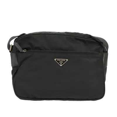 PRADA TESSUTO SYNTHETIC SHOULDER BAG (PRE-OWNED)