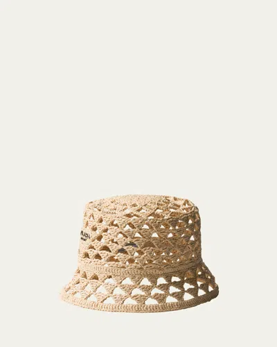 PRADA TRIANGLE CUTOUT BUCKET HAT