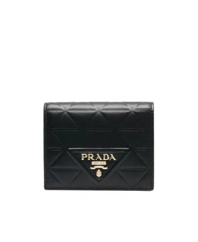 PRADA PRADA LOGO PLAQUE BI-FOLD WALLET