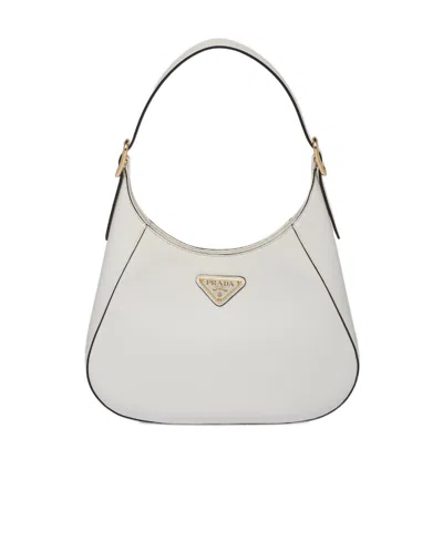 PRADA LEATHER SHOULDER BAG