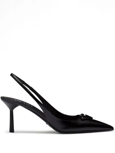 PRADA PRADA TRIANGLE-LOGO PUMPS