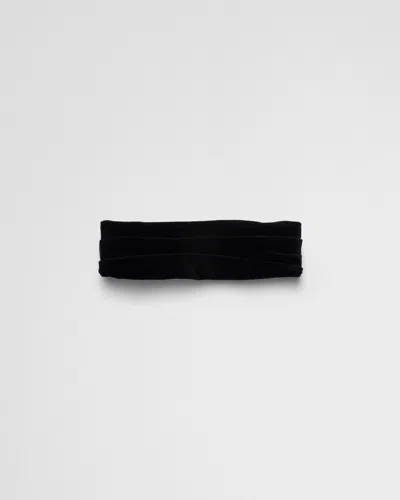 PRADA HEADBAND AUS SAMT