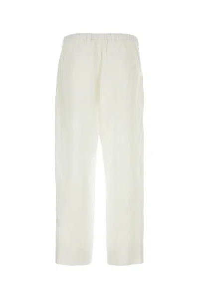 PRADA WHITE LINEN PANT