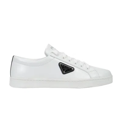 PRADA PRADA WMNS LOGO BRUSHED SNEAKERS 'WHITE'