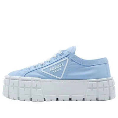 PRADA (WMNS) PRADA Double Wheel Re-nylon Gabardine Sneakers 'Blue'