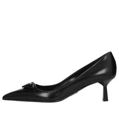 PRADA (WMNS) PRADA Spazzolato Heels 'Black'