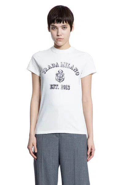 PRADA COLLEGE LOGO T-SHIRT