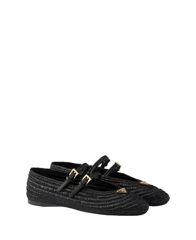 PRADA WOMEN'S CROCHET BALLERINAS