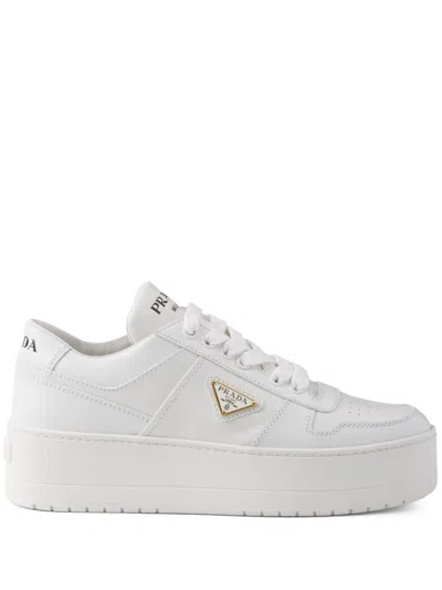 PRADA PRADA WOMEN DOWNTOWN BOLD LEATHER SNEAKERS