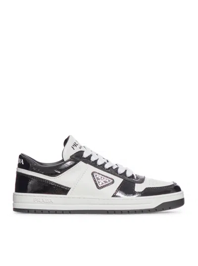 PRADA PRADA WOMEN DOWNTOWN LEATHER SNEAKERS