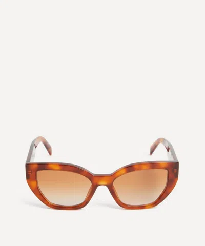 PRADA PRADA WOMEN'S GEOMETRIC ACETATE CAT-EYE SUNGLASSES
