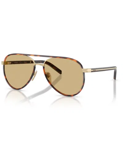 PRADA WOMEN'S LARGE PILOT AVIATOR SUNGLASSES, PRB57S