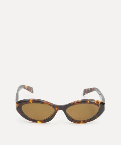 PRADA PRADA WOMEN'S OVAL ACETATE SUNGLASSES