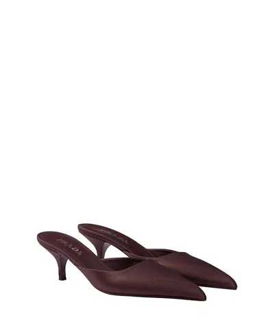 PRADA WOMEN'S SATIN MULES