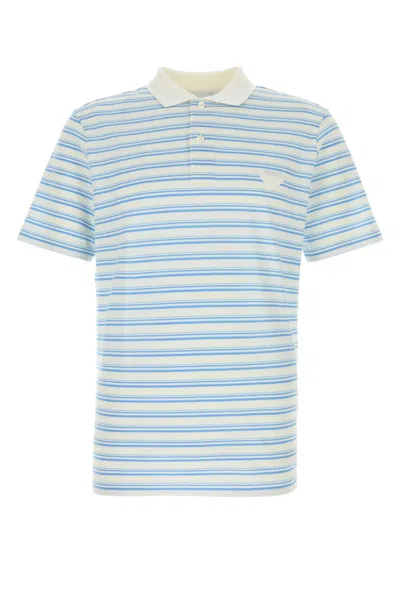 PRADA PRADA EMBROIDERED PIQUET POLO SHIRT