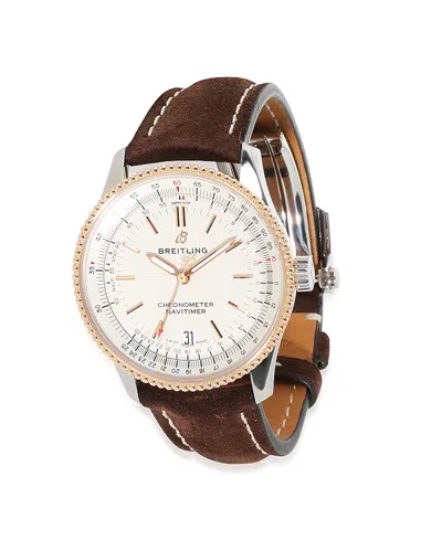 PRE-OWNED BREITLING PRE-OWNED BREITLING STAINLESS STEEL/ROSE GOLD NAVITIMER 38 U17325211G1P2 39.80