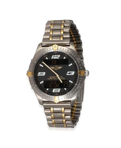 PRE-OWNED BREITLING PRE-OWNED BREITLING TITANIUM/YELLOW GOLD AEROSPACE F6536210/B423 44.00