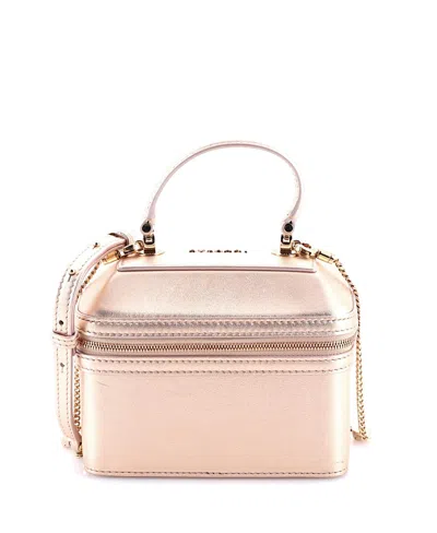 PRE-OWNED BVLGARI PRE-OWNED BVLGARI SERPENTI JEWELRY BOX BAG LEATHER