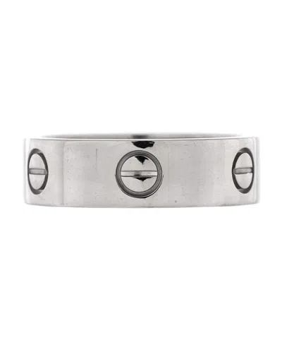 PRE-OWNED CARTIER PRE-OWNED CARTIER LOVE BAND RING 18K WHITE GOLD