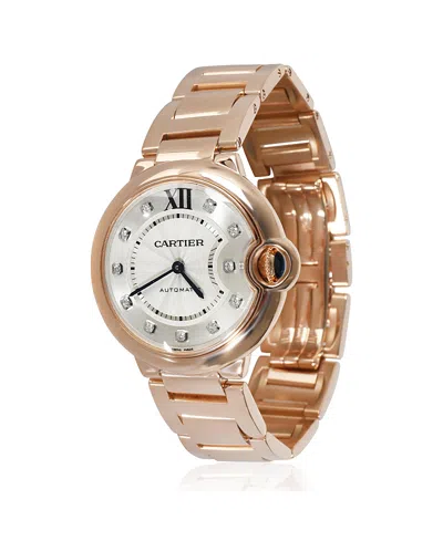 PRE-OWNED CARTIER PRE-OWNED CARTIER ROSE GOLD BALLON BLEU DE CARTIER WE902026 38.20