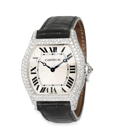 PRE-OWNED CARTIER PRE-OWNED CARTIER WHITE GOLD TORTUE DE CARTIER WA504351 38.10