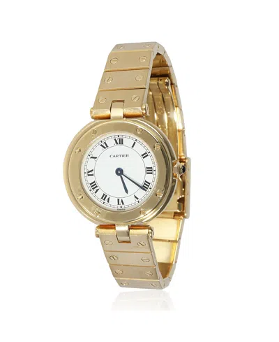 PRE-OWNED CARTIER PRE-OWNED CARTIER YELLOW GOLD SANTOS VENDOME RONDE DE CARTIER 8191 28.90