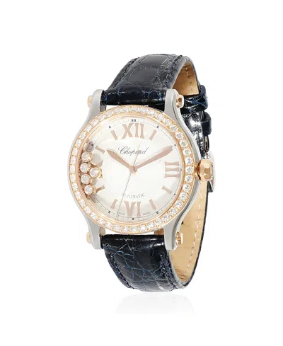 PRE-OWNED CHOPARD PRE-OWNED CHOPARD STAINLESS STEEL/ROSE GOLD HAPPY SPORT 278608-6003 35.50