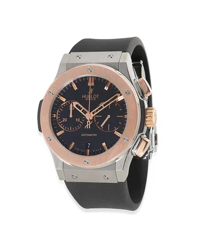 PRE-OWNED HUBLOT PRE-OWNED HUBLOT TITANIUM/ROSE GOLD CLASSIC FUSION CHRONO 521.NO.1181.RX 48.40