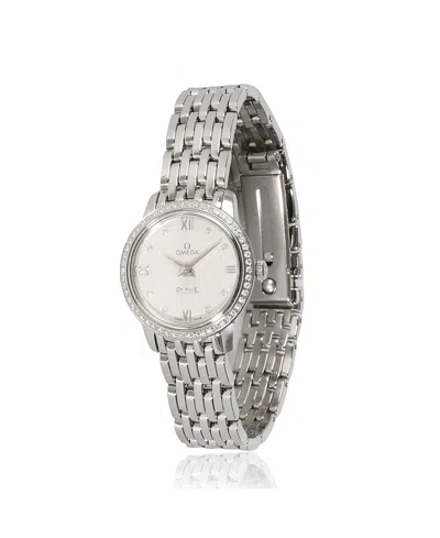 PRE-OWNED OMEGA PRE-OWNED OMEGA STAINLESS STEEL DEVILLE PRESTIGE 424.15.24.60.52.001 26.00