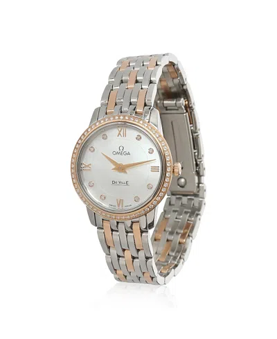 PRE-OWNED OMEGA PRE-OWNED OMEGA STAINLESS STEEL/ROSE GOLD DEVILLE PRESTIGE 424.25.27.60.55.002 29.00