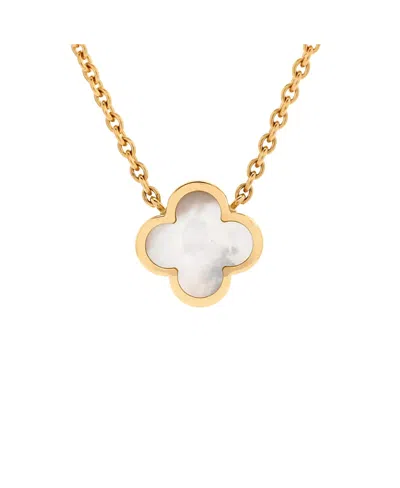 PRE-OWNED VAN CLEEF & ARPELS PRE-OWNED VAN CLEEF & ARPELS PURE ALHAMBRA PENDANT NECKLACE 18K GOLD AND MOTHER OF PEARL