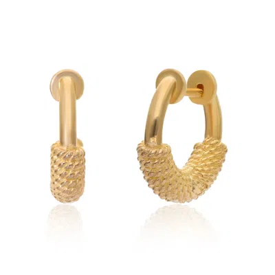 PREETI SANDHU WOMEN'S GOLD WITH A TWIST HUGGIES