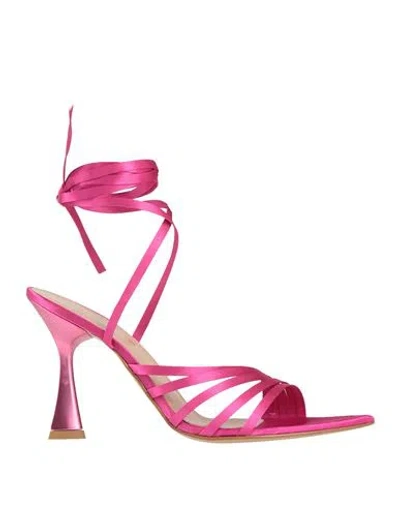 PREGUNTA PREGUNTA WOMAN SANDALS FUCHSIA SIZE 8 TEXTILE FIBERS