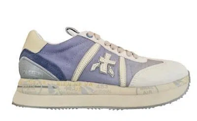 PREMIATA PREMIATA DAMENSCHUHE AUS WILDLEDER UND NYLON CONNY_6672 HELLBLAU UND WEISS
