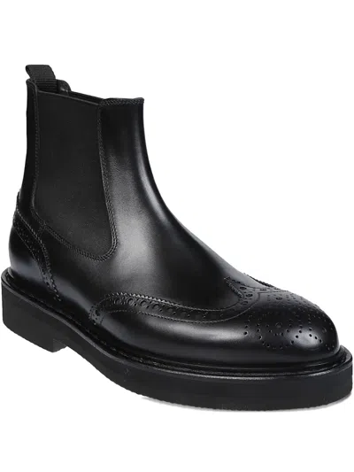 PREMIATA ELASTIC-PANEL WINGTIP BOOTS