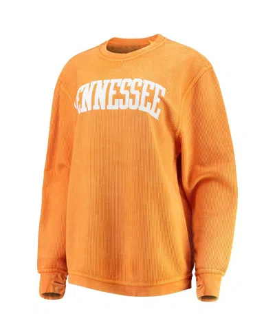 PRESSBOX WOMEN'S PRESSBOX TENNESSEE ORANGE DISTRESSED TENNESSEE VOLUNTEERS COMFY CORD VINTAGE-LIKE WASH BASIC