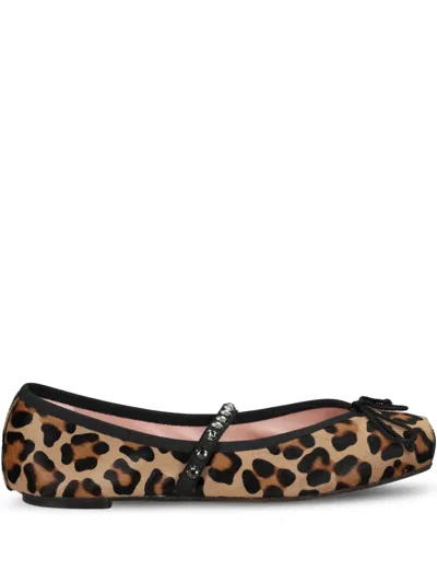 PRETTY BALLERINAS LEOPARD-PRINT BALLERINA SHOES