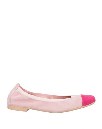PRETTY BALLERINAS PRETTY BALLERINAS WOMAN BALLET FLATS PINK SIZE 8 LEATHER